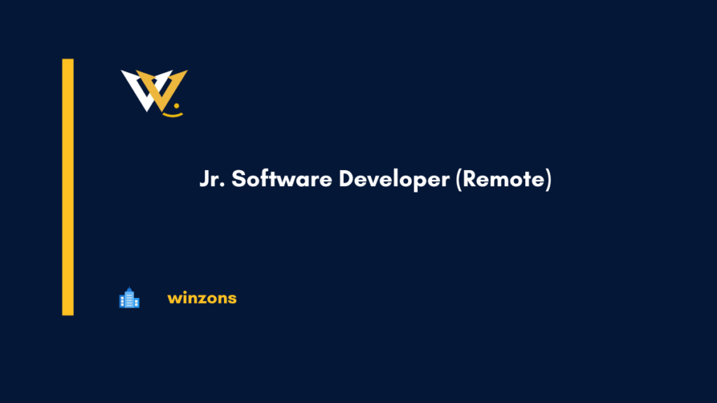 Jr. Software Developer (Remote)