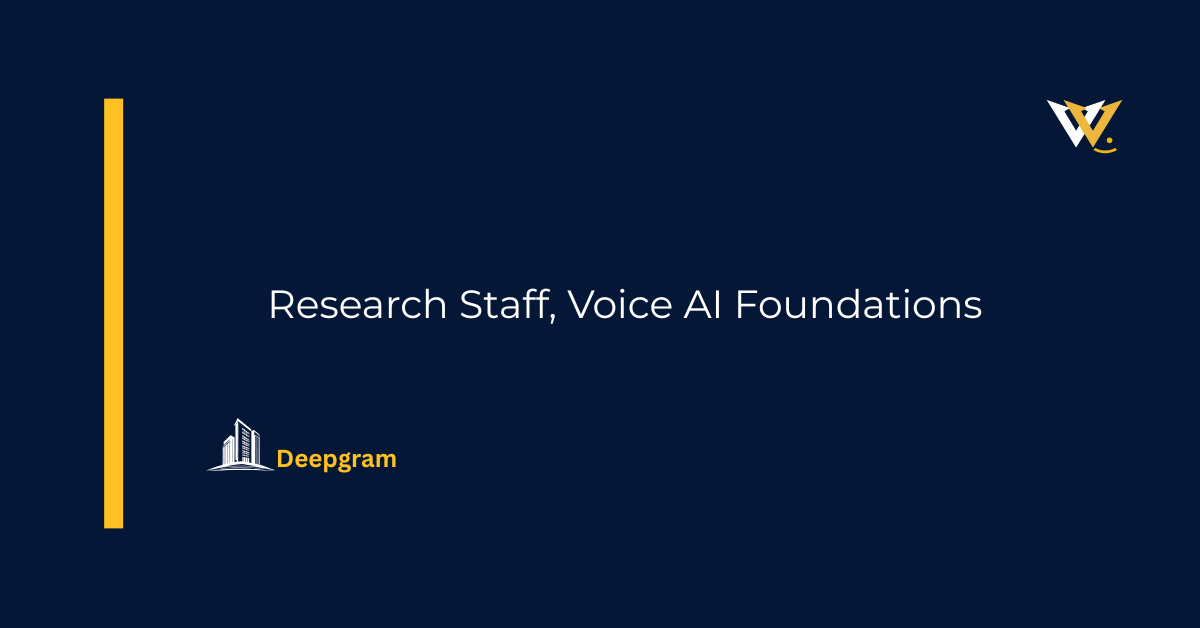 Research Staff, Voice AI Foundations