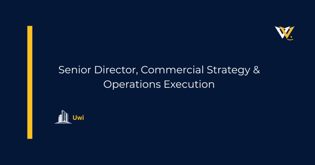 Senior Director, Commercial Strategy & Operations Execution